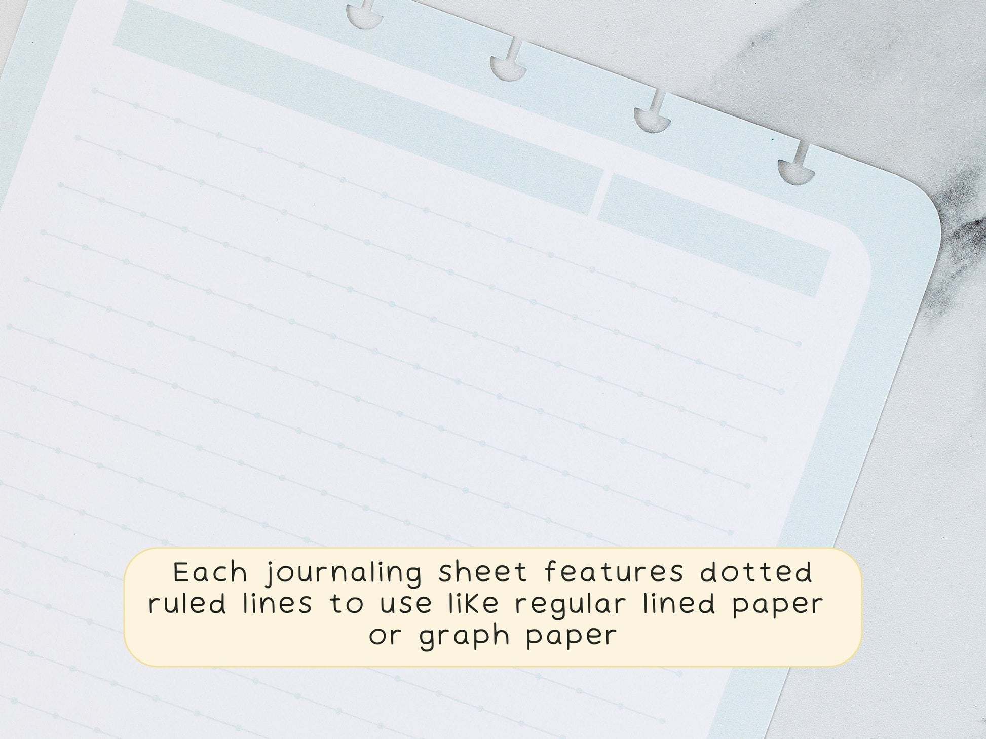 Journaling Inserts - Ruled/Blank Sheets